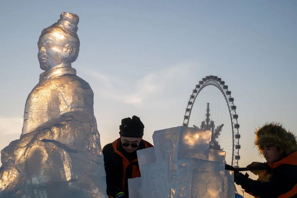 当“尔滨”的冰雪景观被AI“唤醒”……